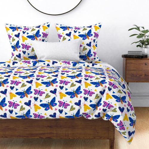 Fabric “The silence of the moths” (white background)