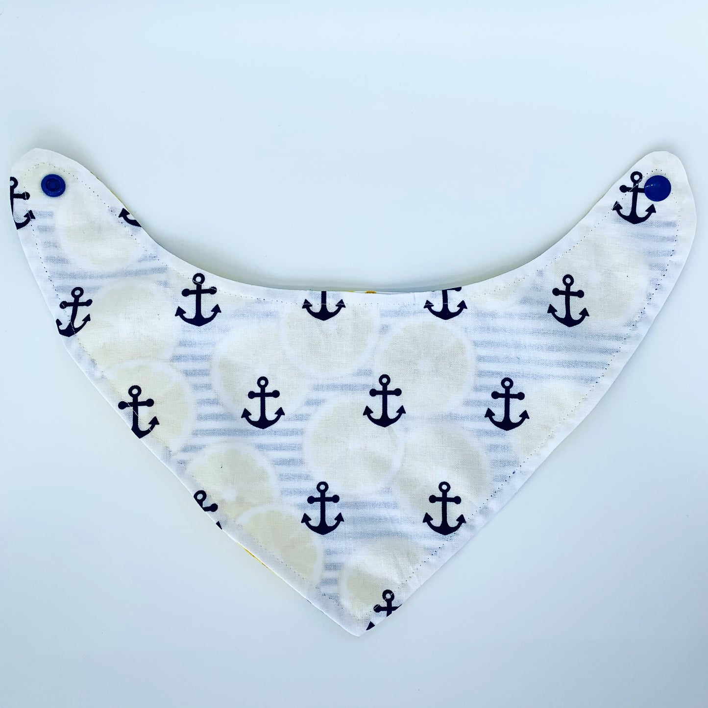 Reversible Bandana Bib "Lemons"