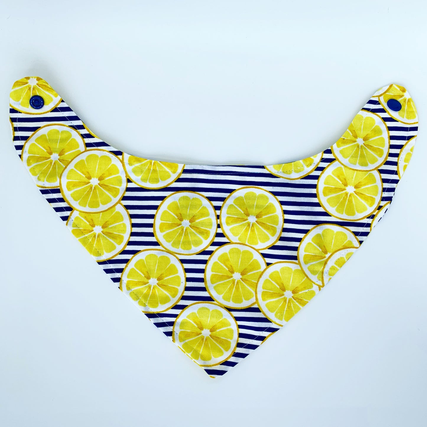 Reversible Bandana Bib "Lemons"