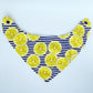 Reversible Bandana Bib "Lemons"