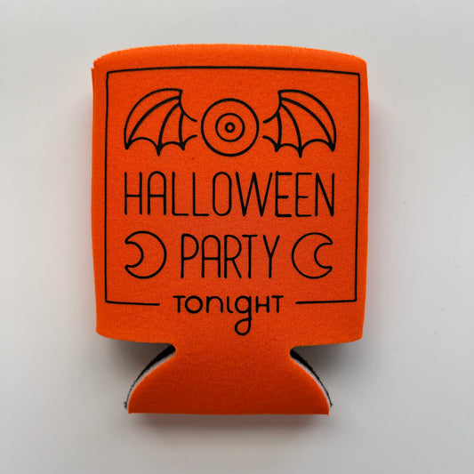 Halloween party koozie