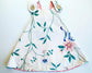 Flowers fabric design reversible cotton dress