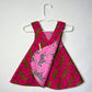 Reversible cotton sundress "Cheetahs and Zebras"