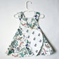 Reversible cotton dress “Underwater” in white