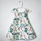 Reversible cotton dress “Underwater” in white