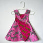 Reversible cotton sundress "Cheetahs and Zebras"