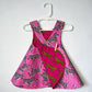 Reversible cotton sundress "Cheetahs and Zebras"