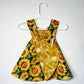 Reversible cotton dress “Yellow Flowers”