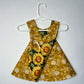 Reversible cotton dress “Yellow Flowers”