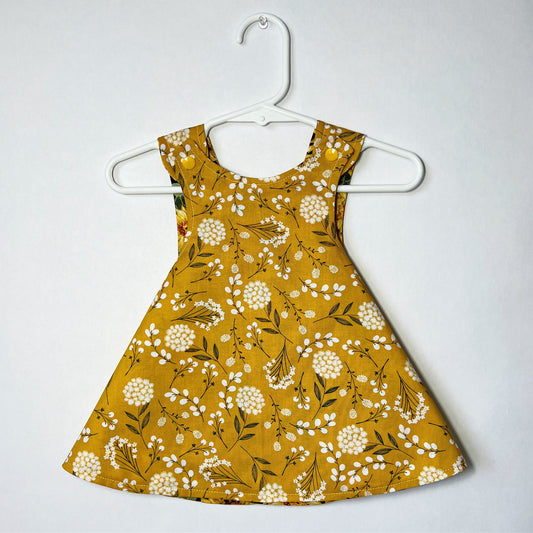 Reversible cotton dress “Sunflowers”