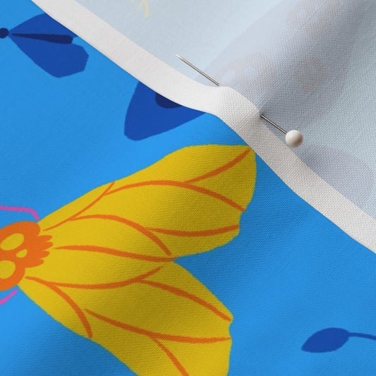 Fabric “The silence of the moths” (blue background)