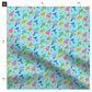 Fabric “Spooky mushrooms” (blue background)