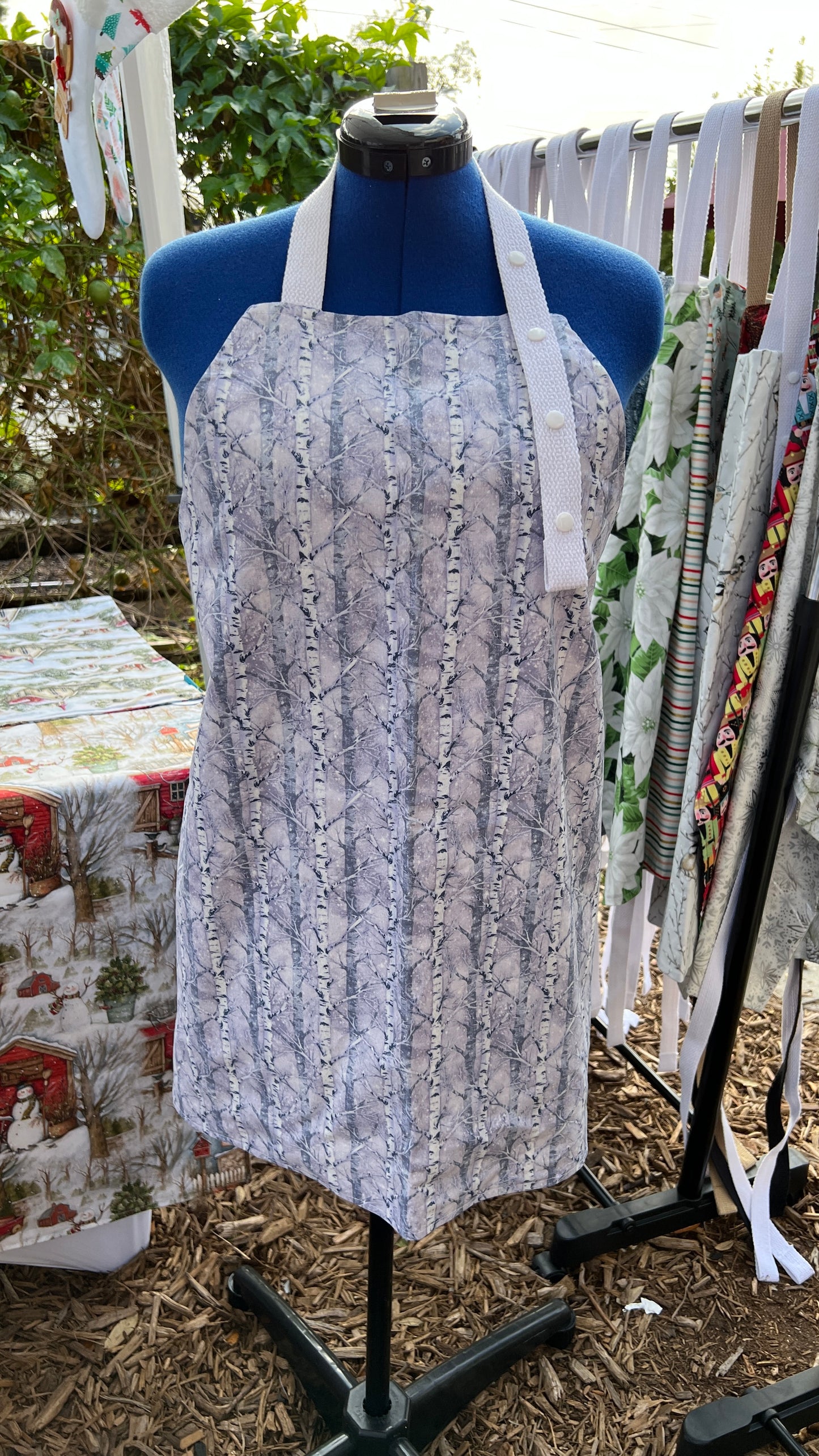 Christmas apron “Birch”