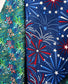 Reversible cotton dress “Underwater and Fireworks”