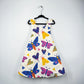 Spooky reversible dress “The silence of the moths” in white