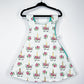 Reversible cotton dress “Pink polka dots”