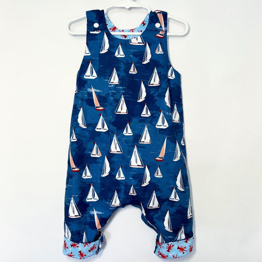 Romper with inseam opening