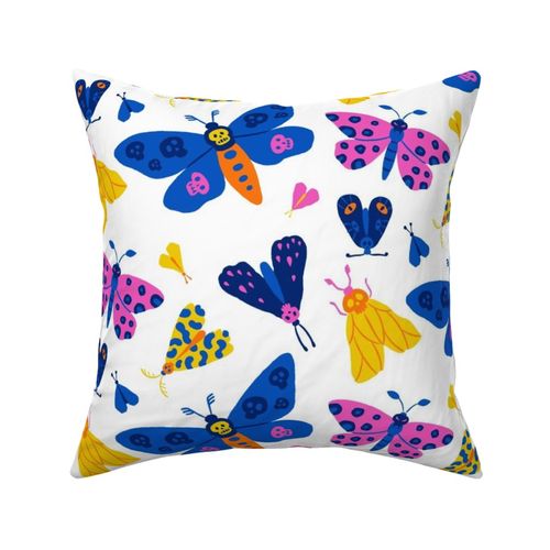Fabric “The silence of the moths” (white background)