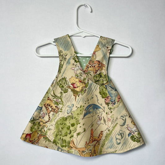 Reversible cotton dress “Winnie-the-Pooh”